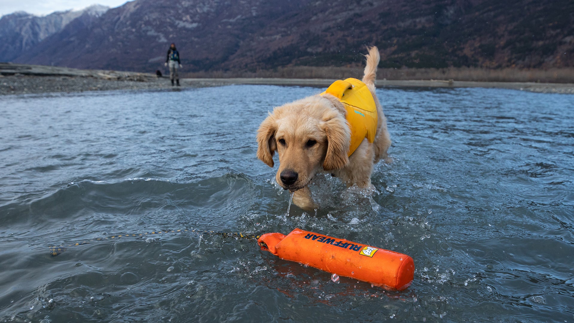 Lunker Floating Dog Toy Interactive Throwing Ruffwear