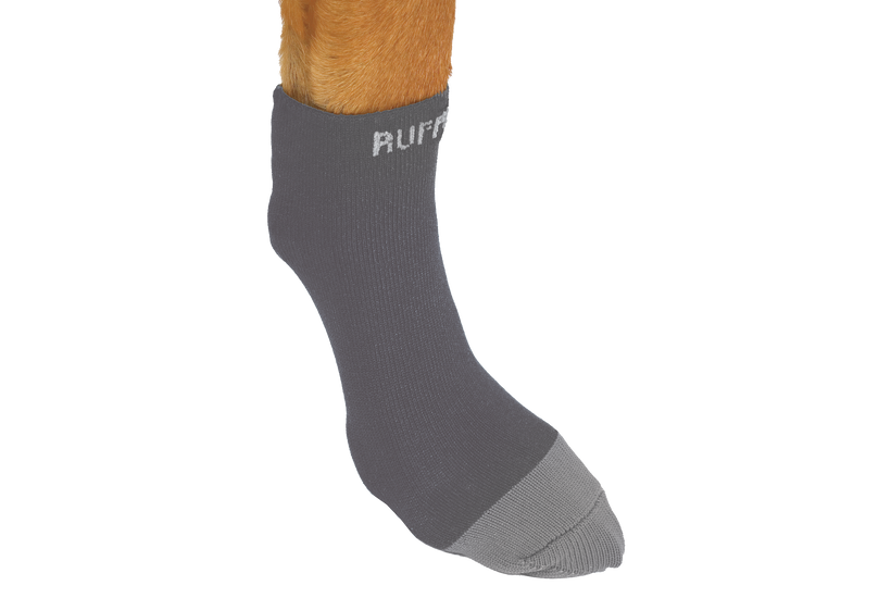 Muffle-Boot: Sock Monkey, Gray Merino Wool Slipper Boot with Leather Sole,  Red Stripe Sock